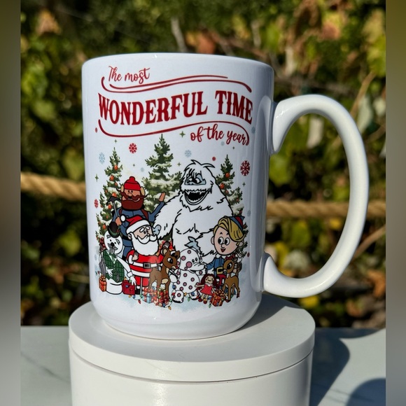 The most wonderful time of the year Rudolph the red nosed reindeer mug 15oz - Picture 5 of 5